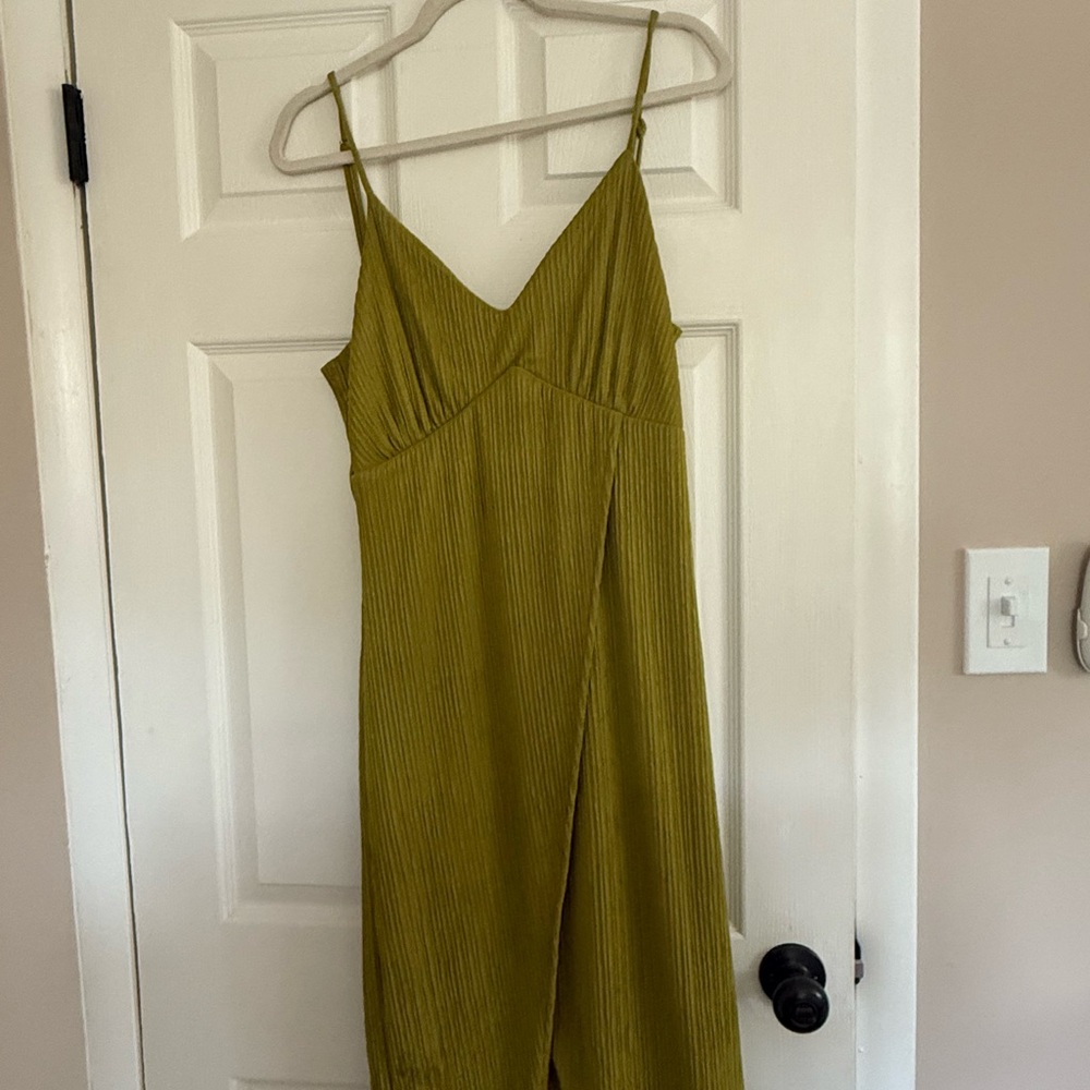 Lulu's Chic Olive Maxi Dress
